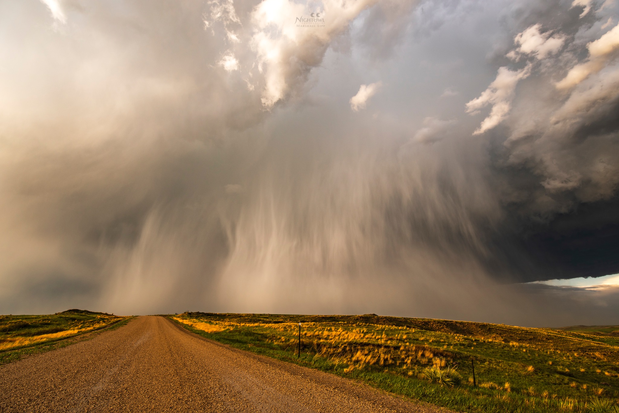 Storm light over open country