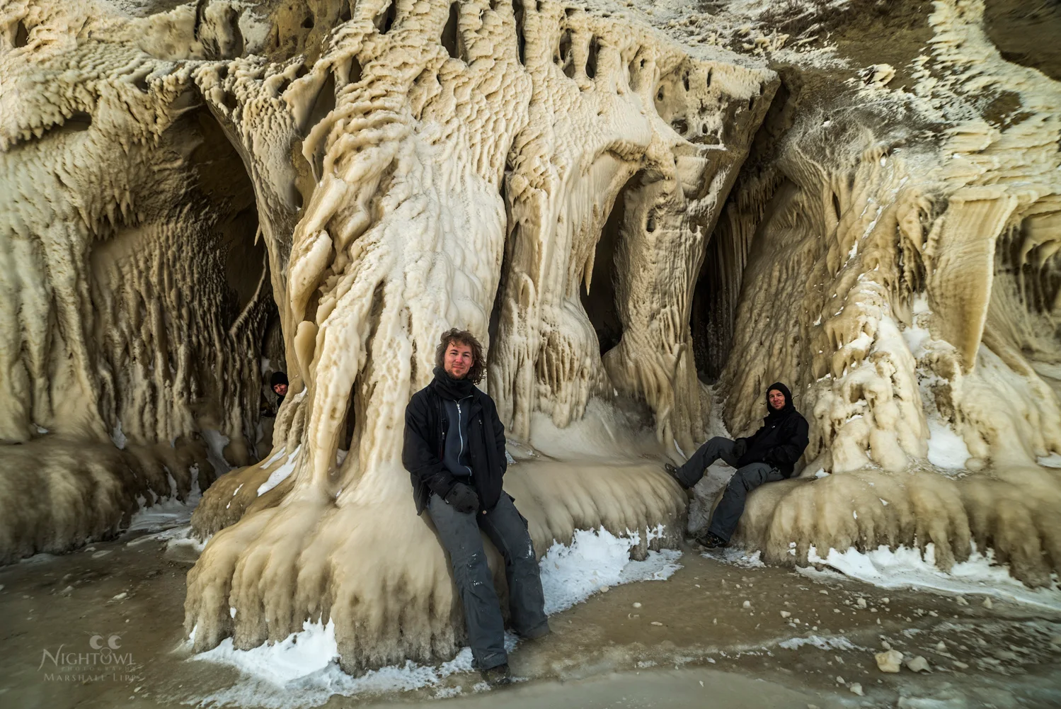 Winter beneath the sea stacks