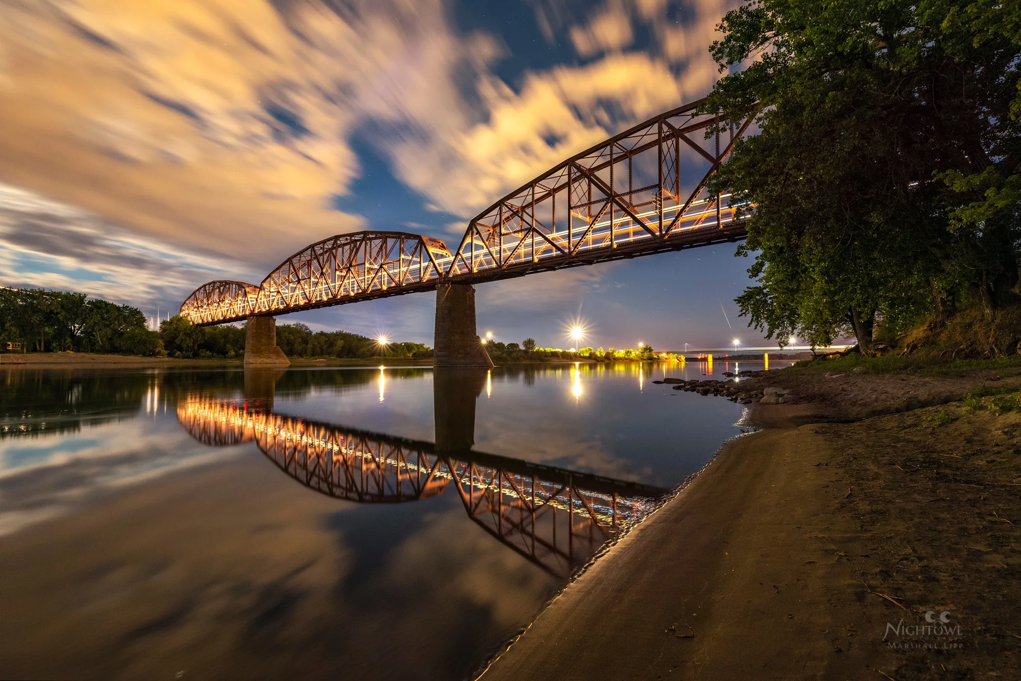 The bridge after dark